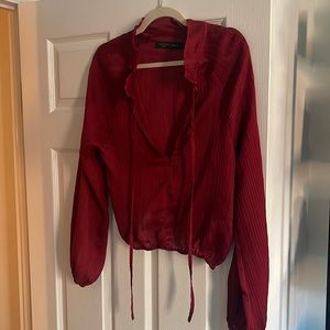 Red house of Harlow x revolve blouse